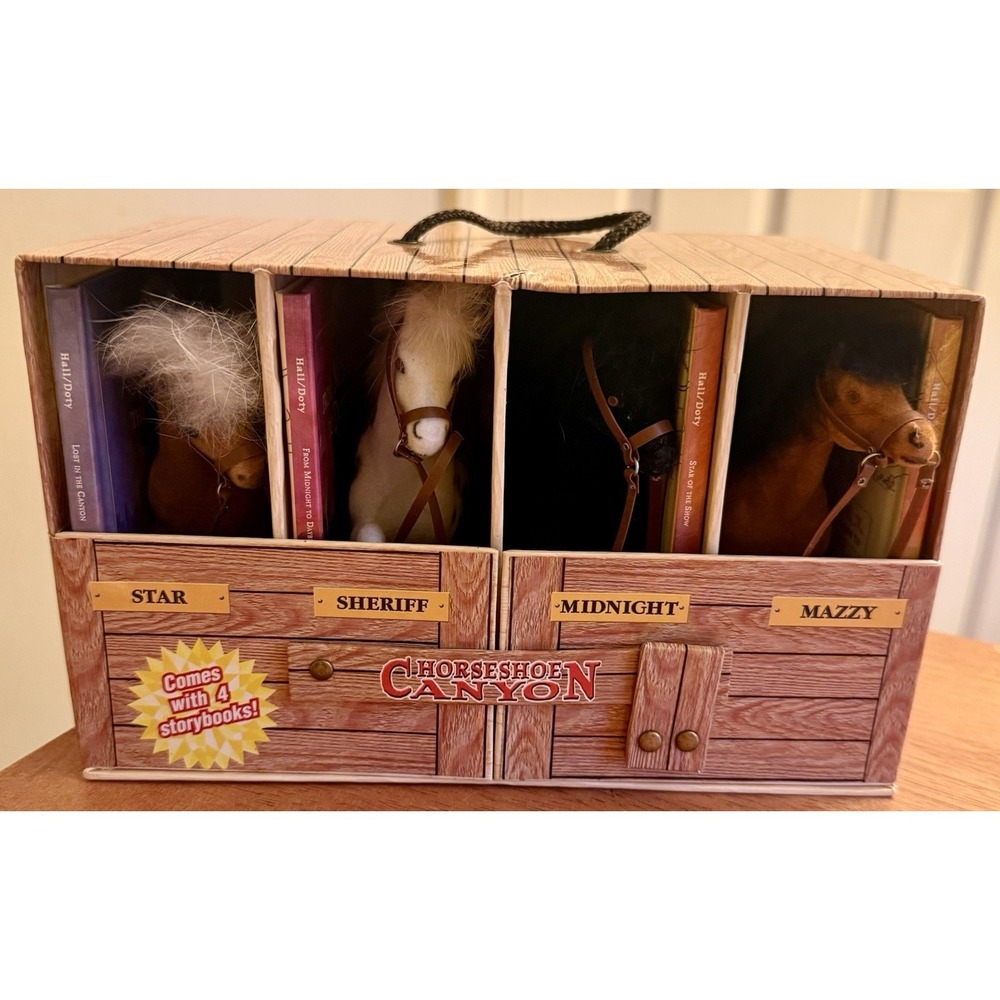 Horseshoe Canyon (Book, Other) Toy Horses With‎ Books In Stable Model